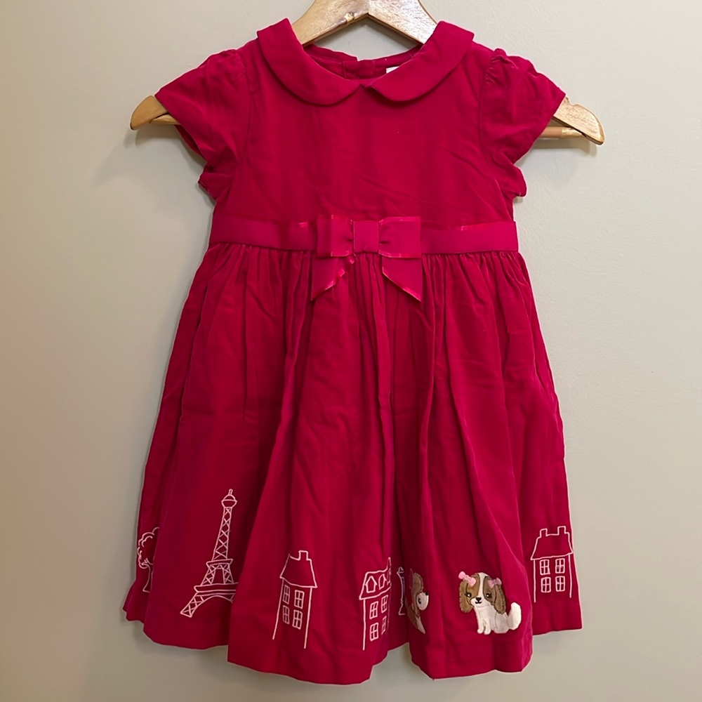Gymboree pink corduroy dress size 4T